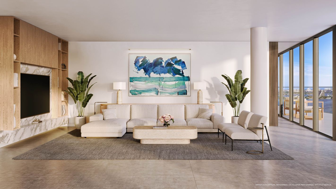 Cove Miami_ Residence Living Room