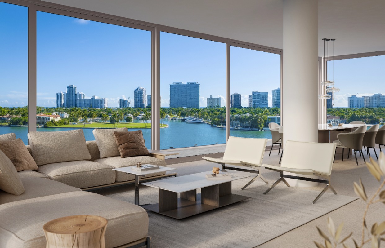 La Maré Bay Collection - living room with overlooking windor
