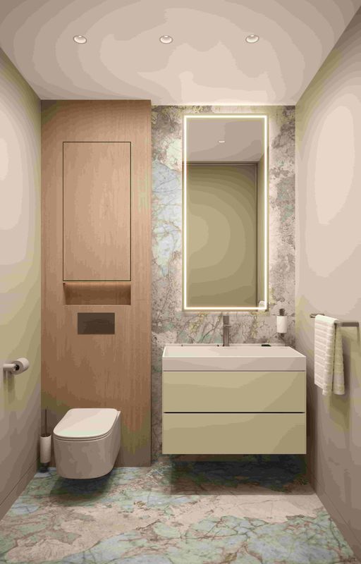 Option 2 Powder room 2