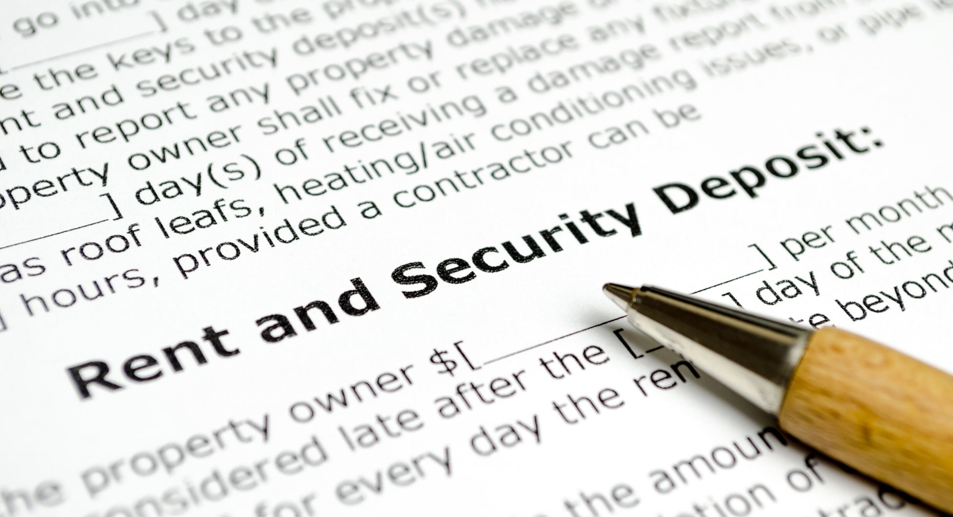 security deposit