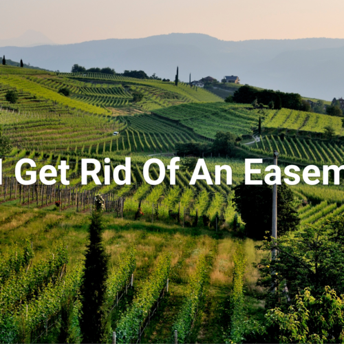 Can I Get Rid of an Easement?