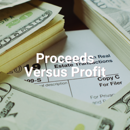 Proceeds Versus Profit