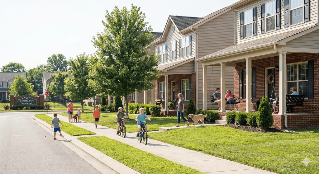 Family-friendly neighborhood in Clarksville Tennessee