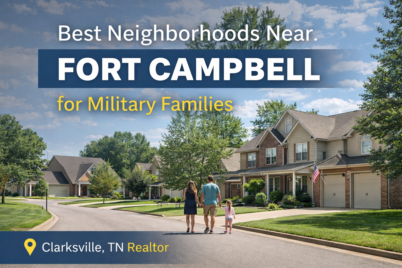 Neighborhood near Fort Campbell in Clarksville TN