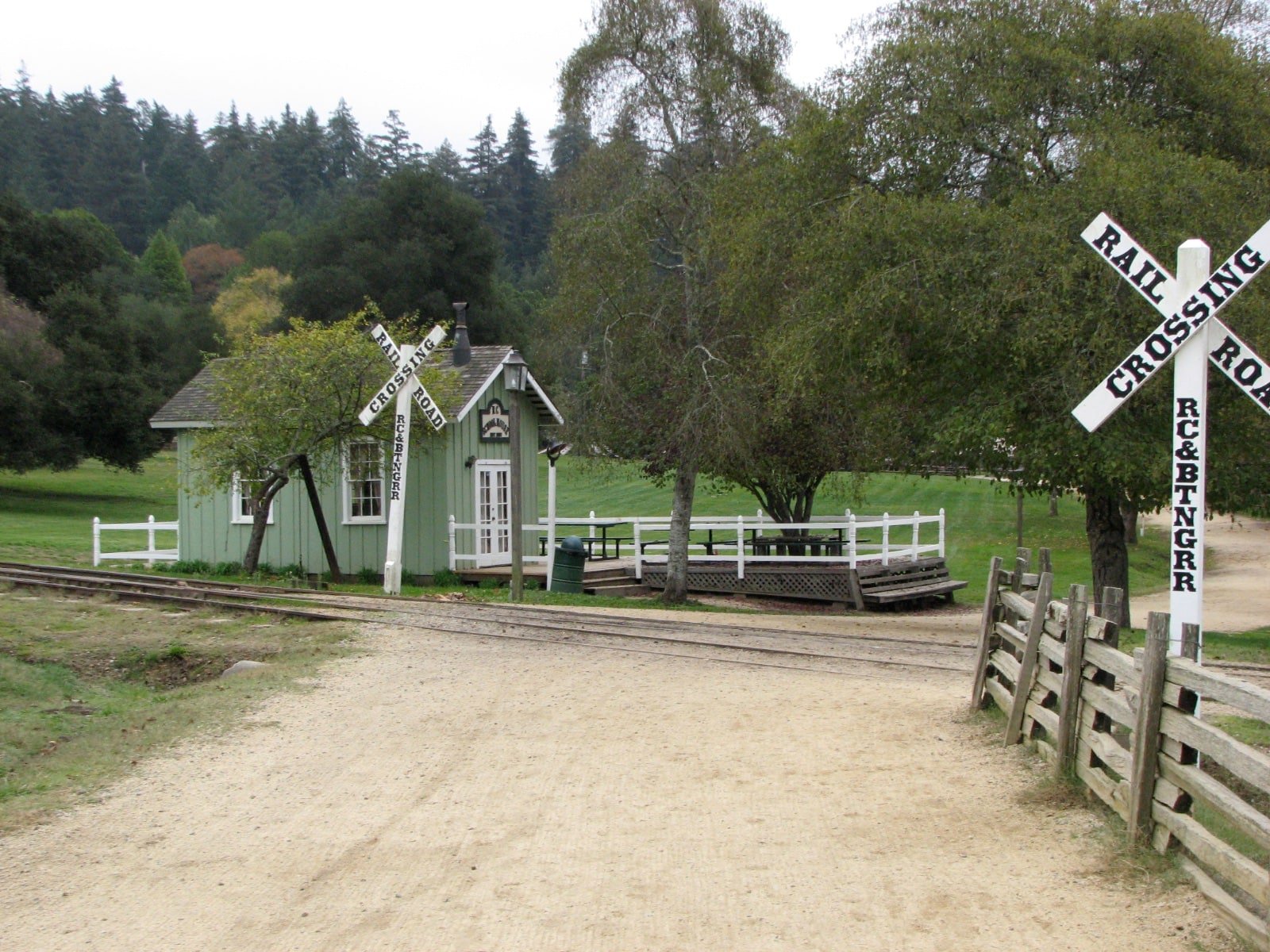 Roaring Camp Train Crossing