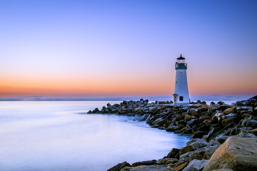 Santa Cruz Lighthouse at Sunset