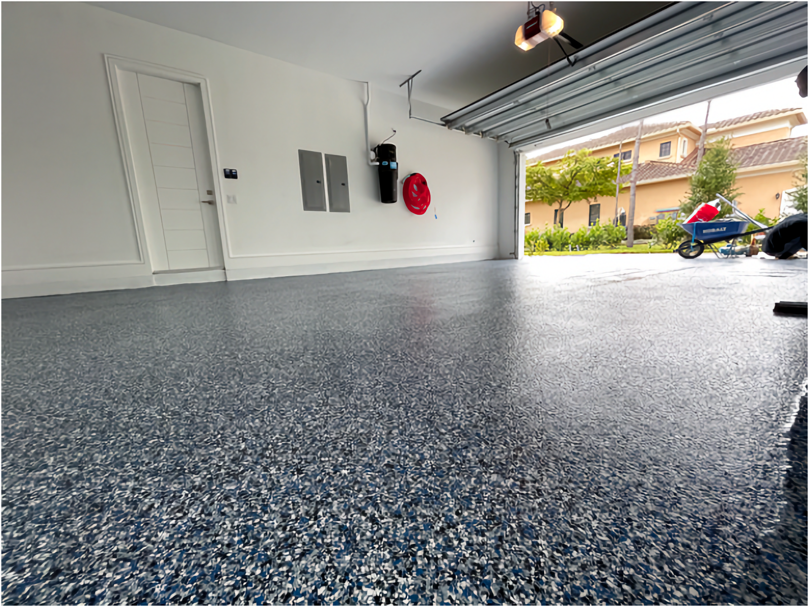 Garage with Epoxy Floor