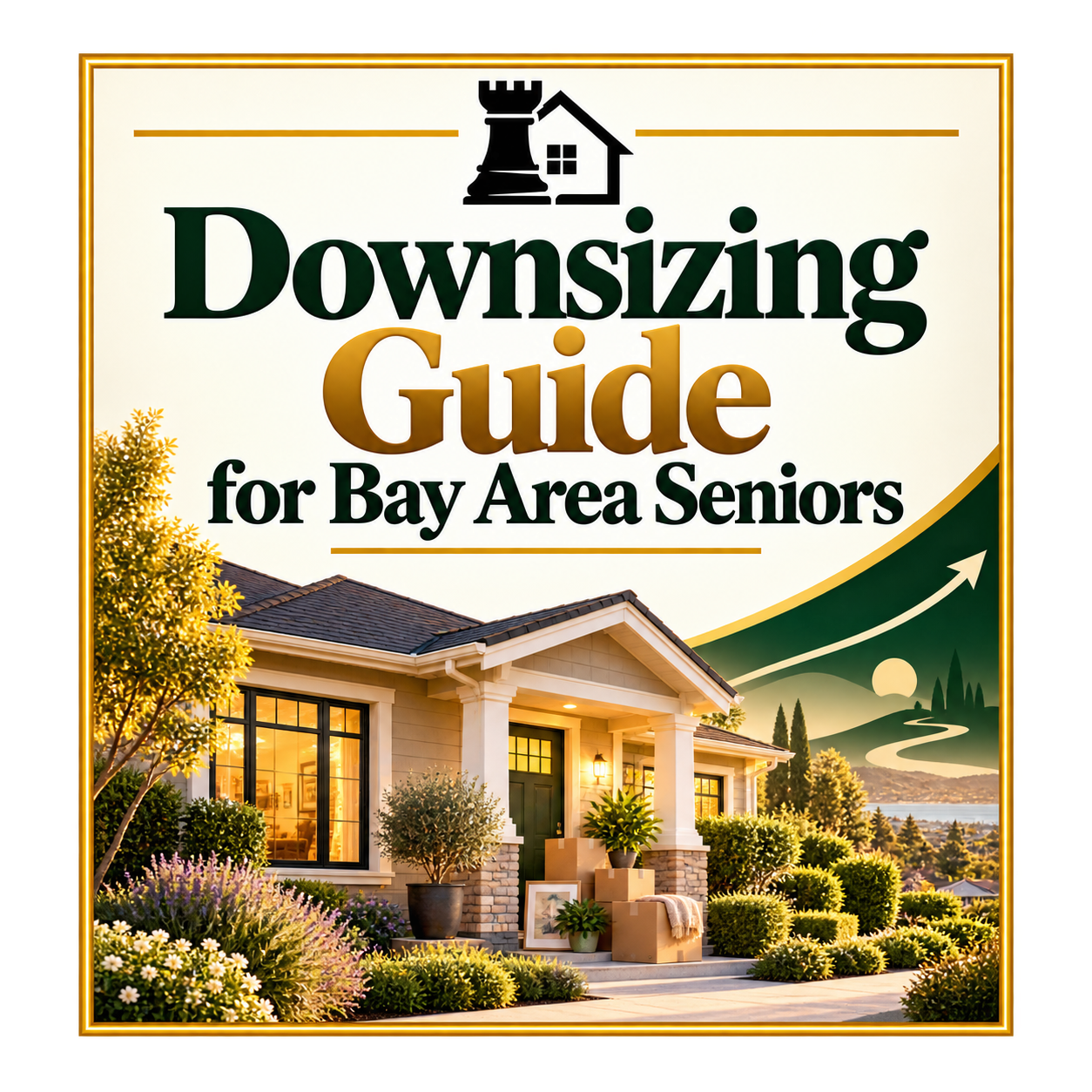 Cover of the free Downsizing Guide for Bay Area Seniors