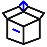 Empty the house icon