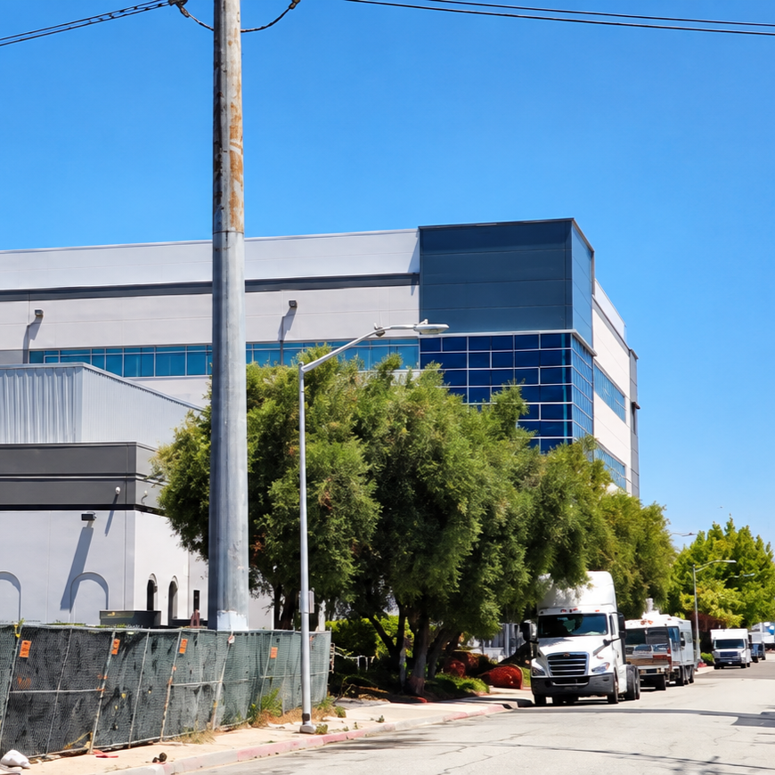 Sunny Industrial Warehouse Street