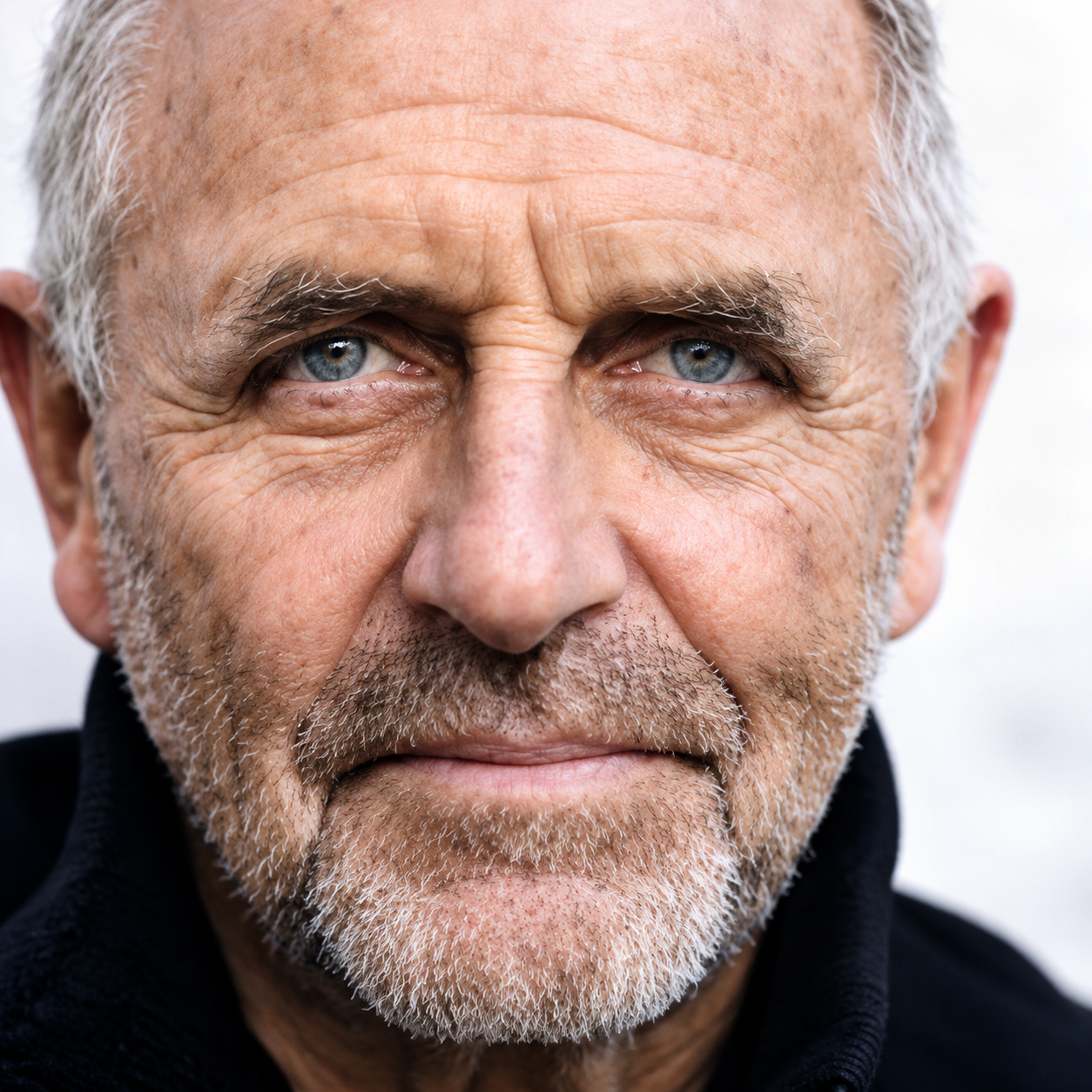 Weathered Elderly Man Portrait
