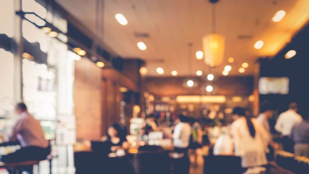 Blur coffee shop or cafe restaurant