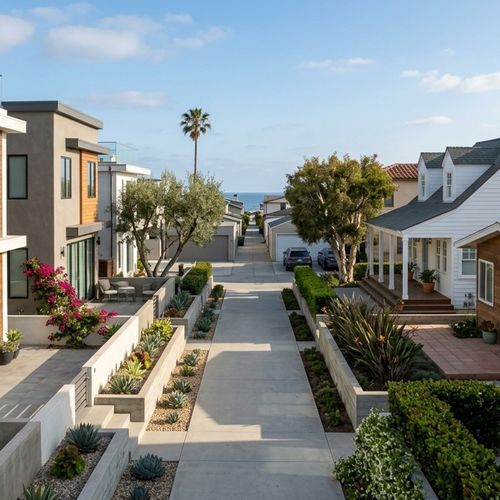 Housing and Daily Life in the Sand Section of Manhattan Beach, CA