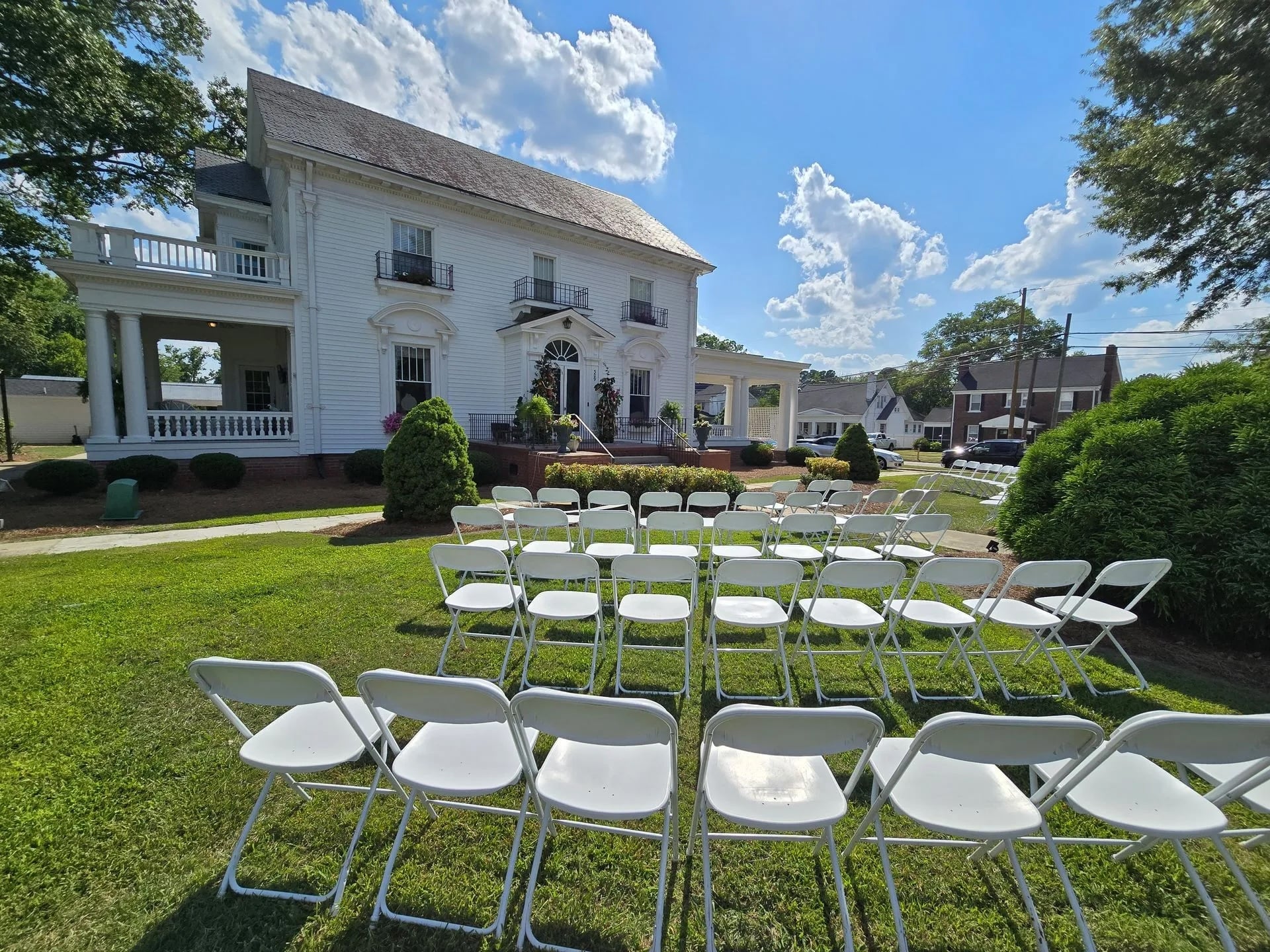 Simply Divine NC outdoor ceremony setup