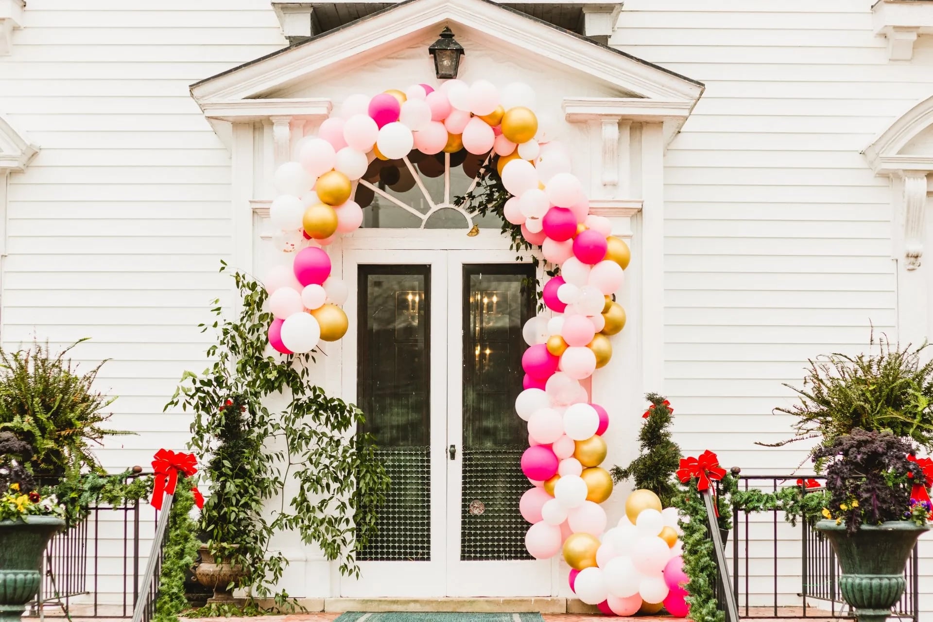 Simply Divine NC decorated entrance