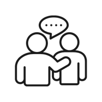 Real Support, In Person icon