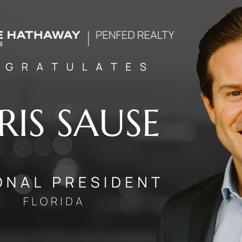 Berkshire Hathaway HomeServices PenFed Realty Names Chris Sause Florida President & Broker