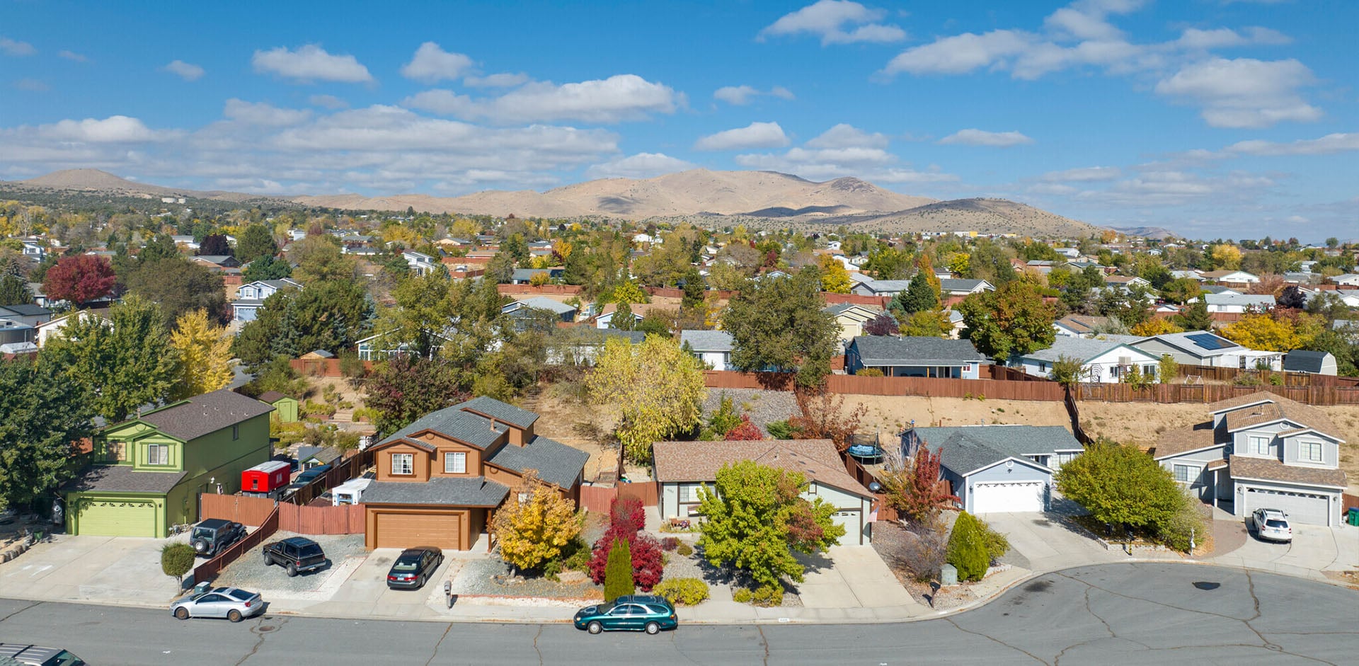 Residential neighborhood in Sun Valley, Nevada near Reno and Sparks