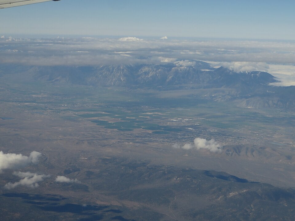 Carson Valley landscape near Minden, Nevada with mountain views and open spaces