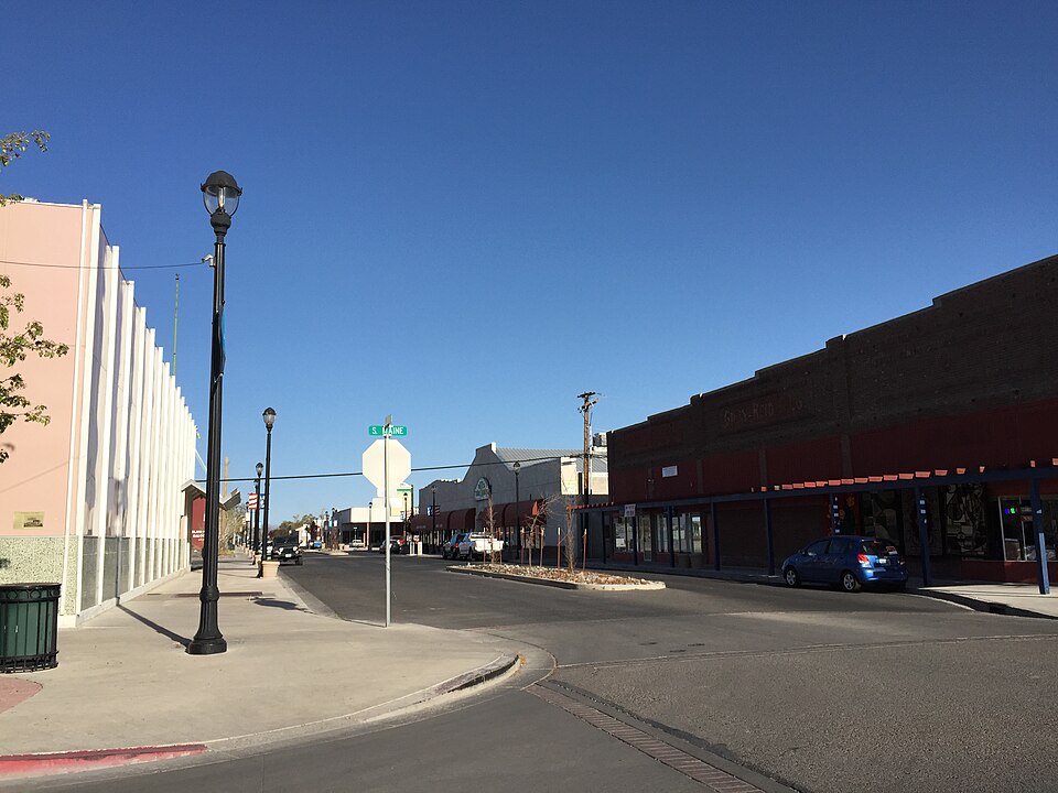 Center Street in downtown Fallon, Nevada - a charming community in Churchill County