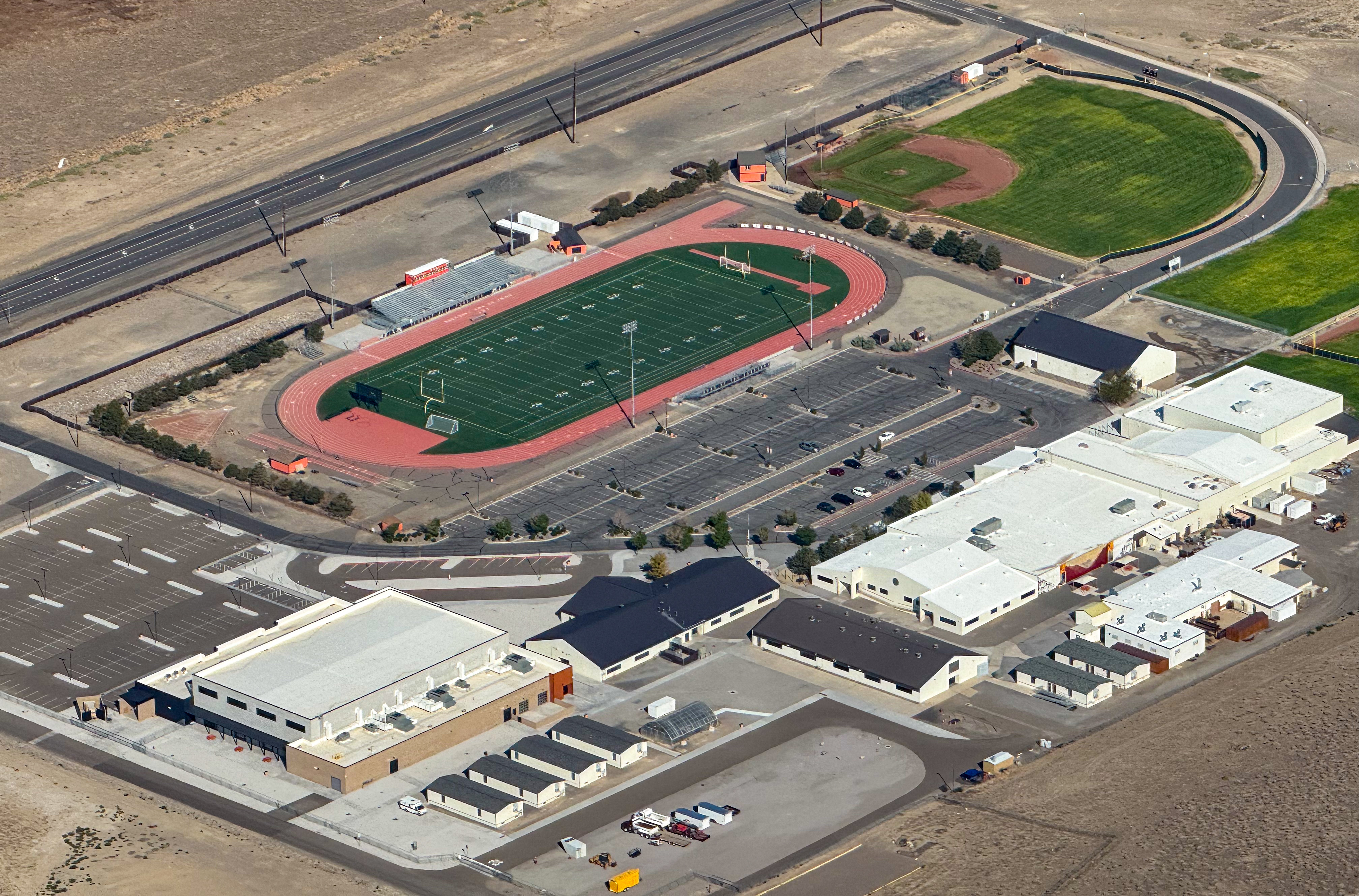 Aerial view of Fernley Nevada community