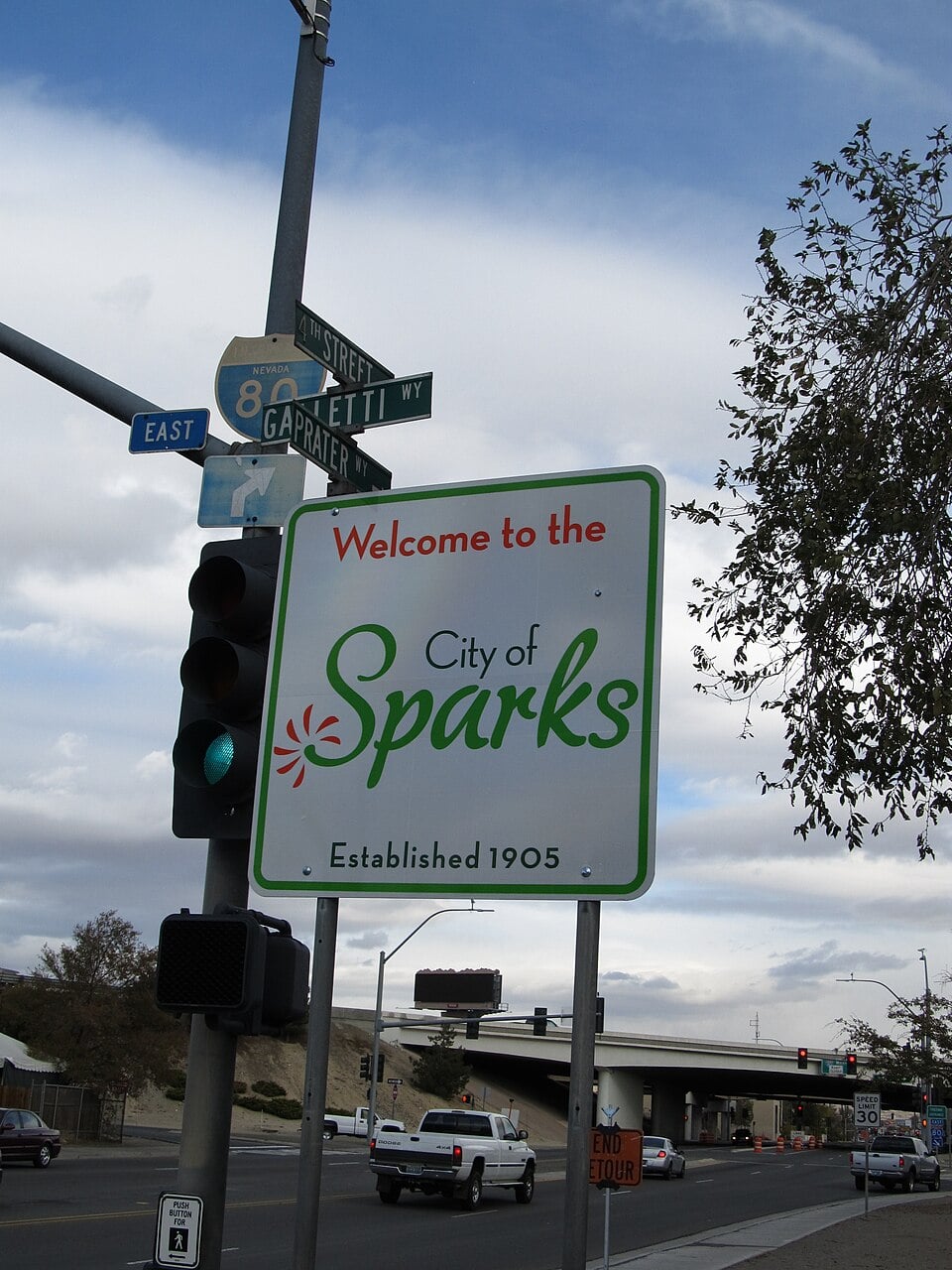 Welcome to Sparks Nevada sign
