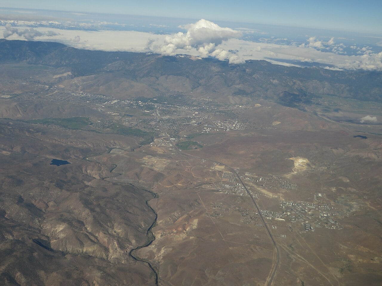 Carson River flowing near Moundhouse, Nevada