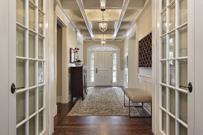 Foyer in upscale home with french doors (small)