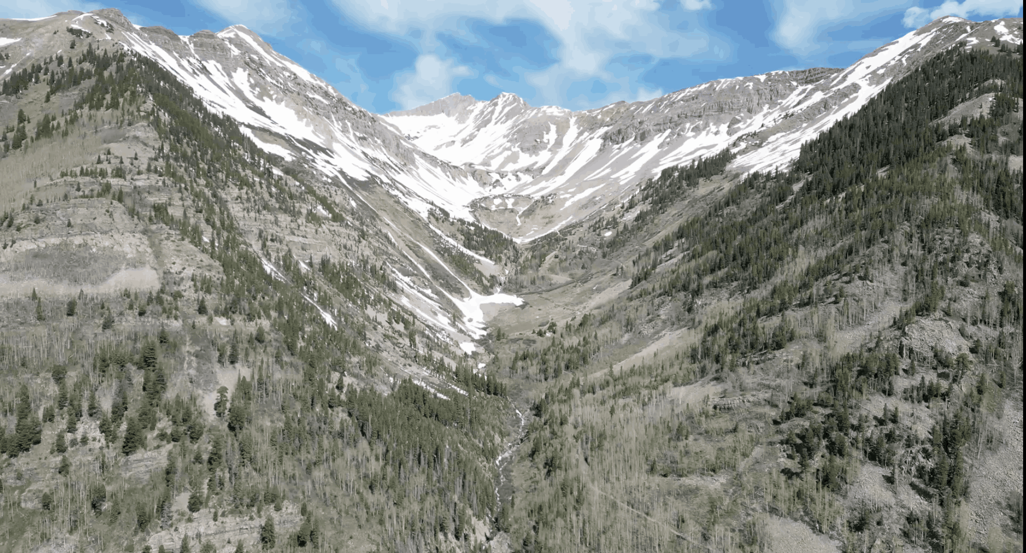 La Plata Canyon in Hesperus, Colorado with La Plata Mountain views west of Durango