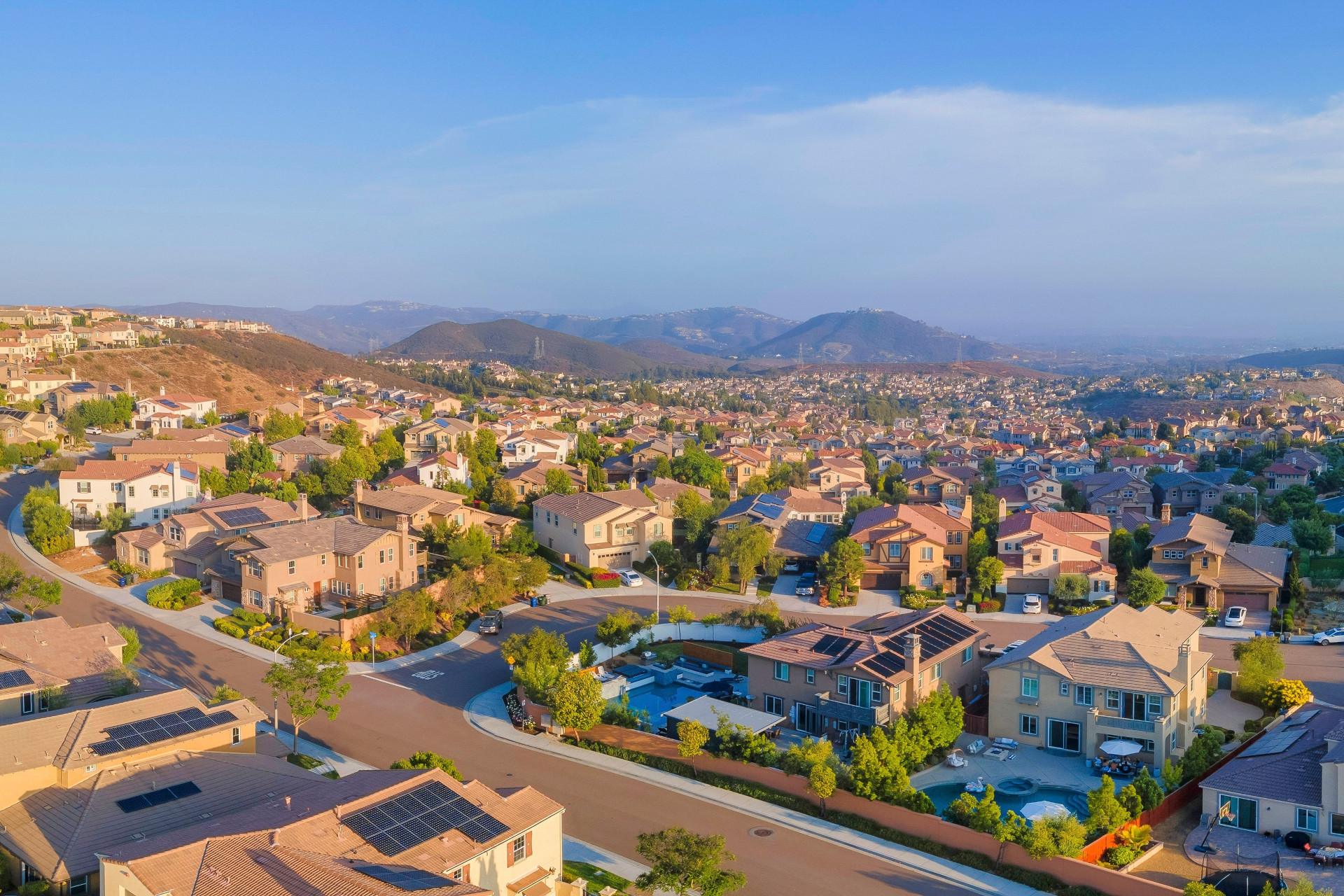 Entire,View,Of,A,Residential,Area,From,Double,Peak,Park