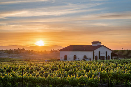 Sunset,In,Temecula,Wine,Country