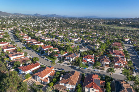 Aerial,View,Of,Houses,In,Vista,,Carlsbad,In,North,County
