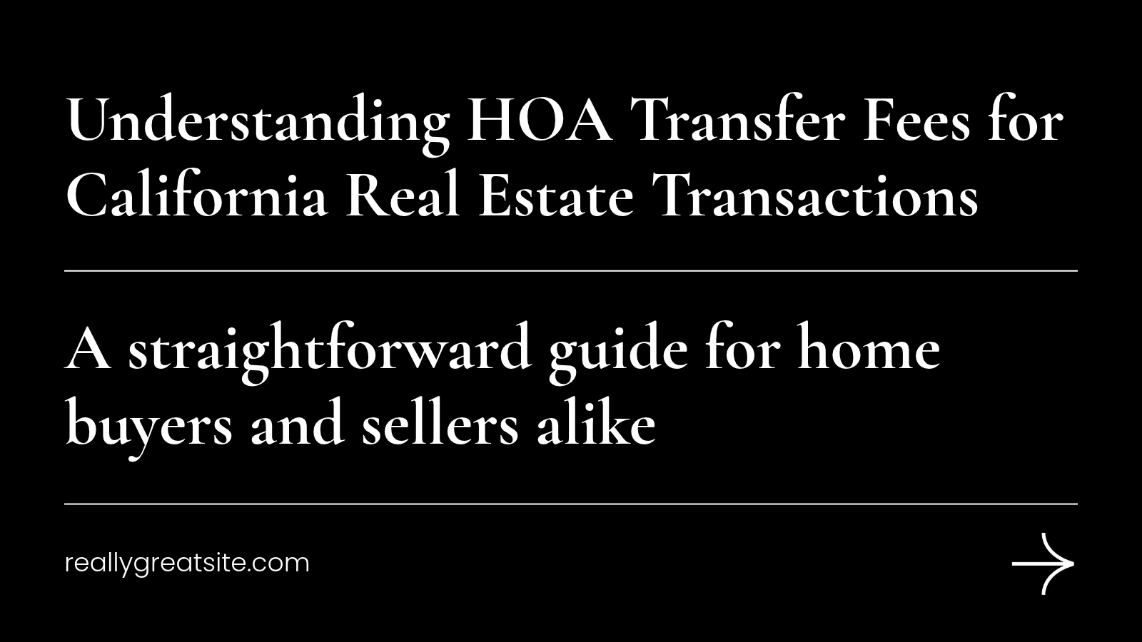 What Does an HOA Transfer Fee Cover in Cal&hellip;