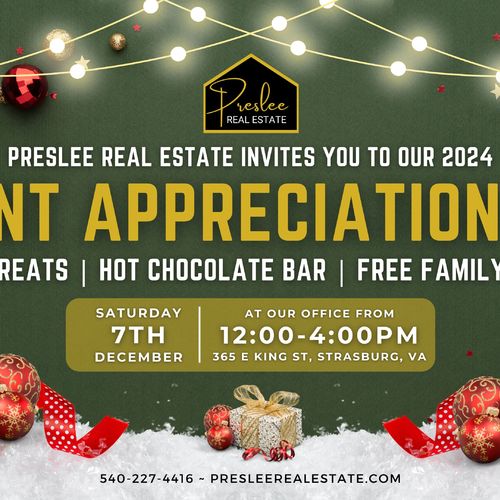 ✨🎄2024 Client Appreciation Event at Preslee Real Estate🎄✨