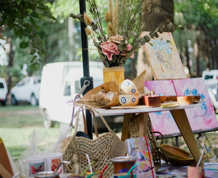 Handmade Crafts Display