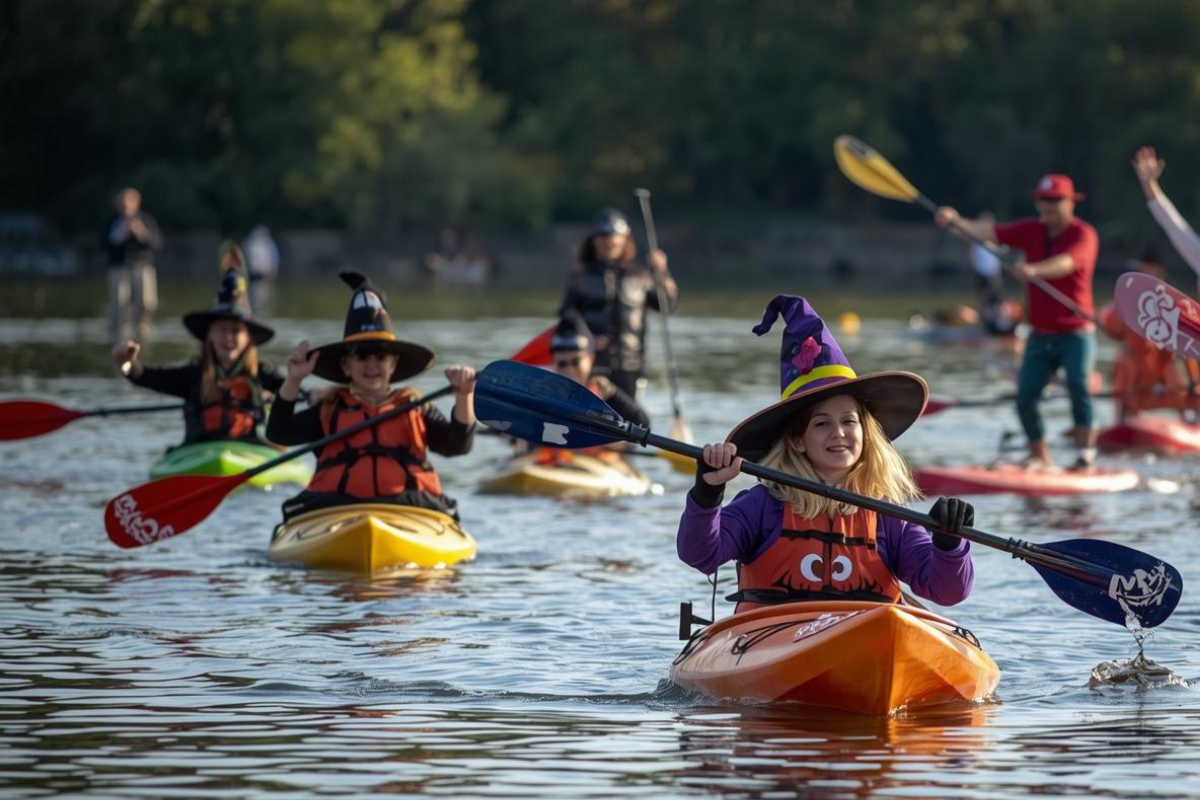 Halloween in kayak