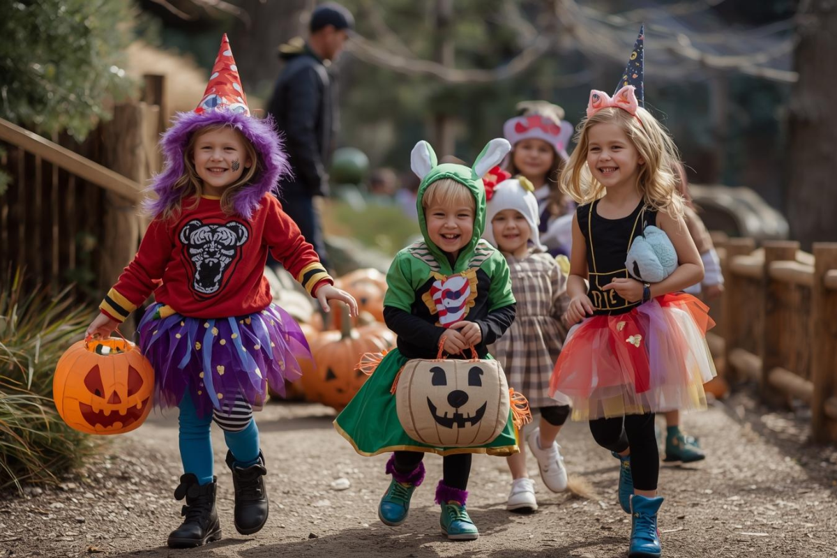 Halloween trick or treat at the zoo