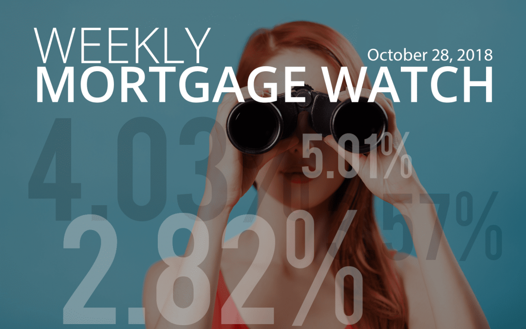 Weekly Mortgage Watch – October 28, 2018 [Infographic]
