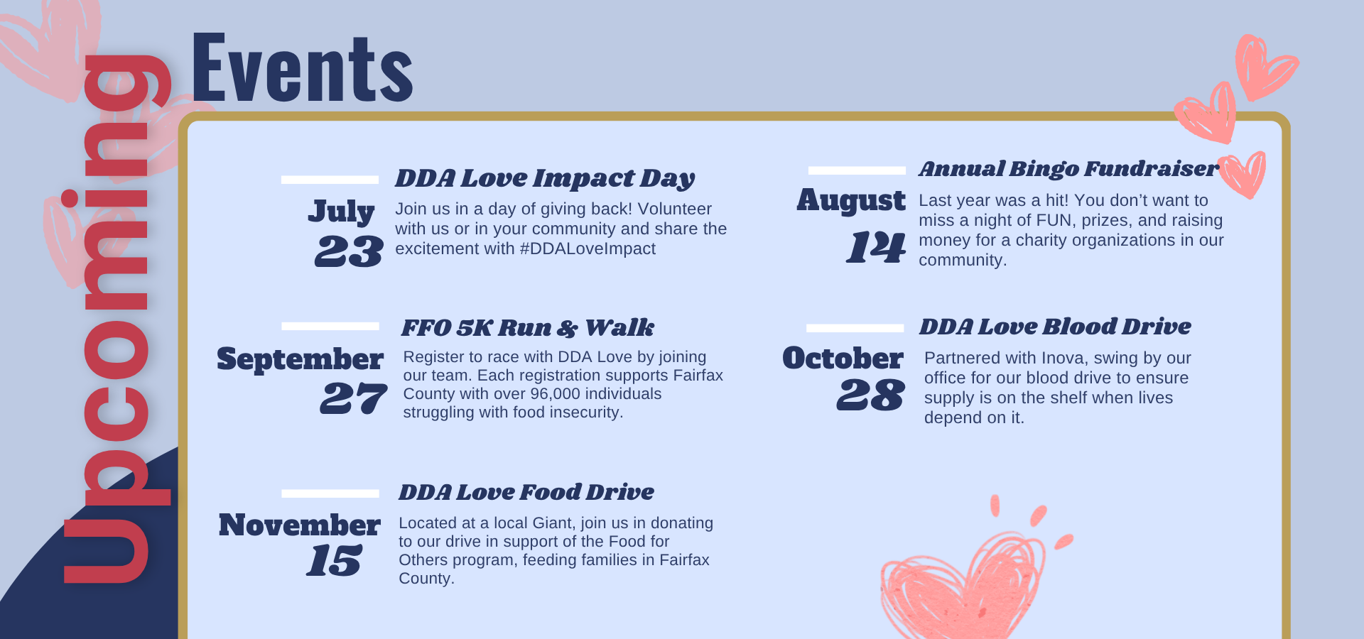 DDA Love Calendar