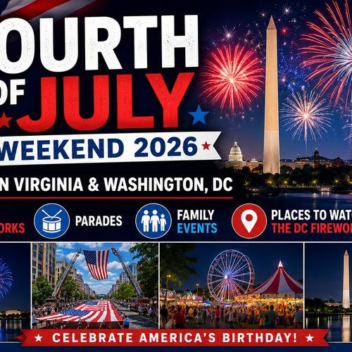 Fourth of July Weekend 2026 in Northern Virginia and Washington, DC: Best Fireworks, Parades, Family Events, and Places to Watch the DC Fireworks