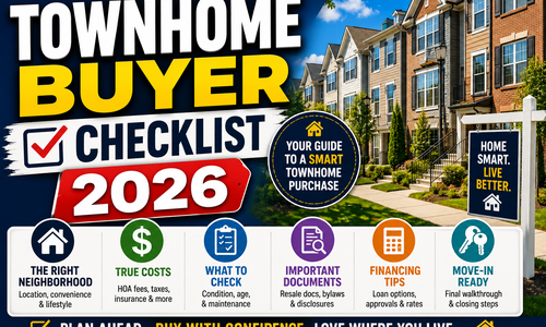 Townhome Buyer Checklist 2026