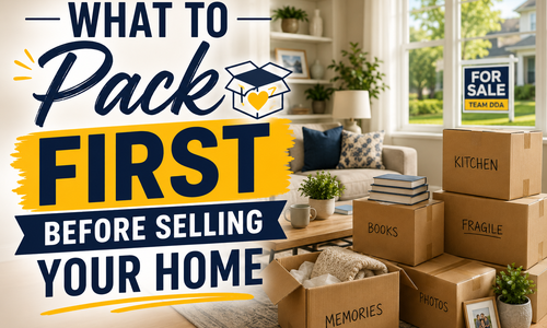 What to Pack First Before Selling Your Home