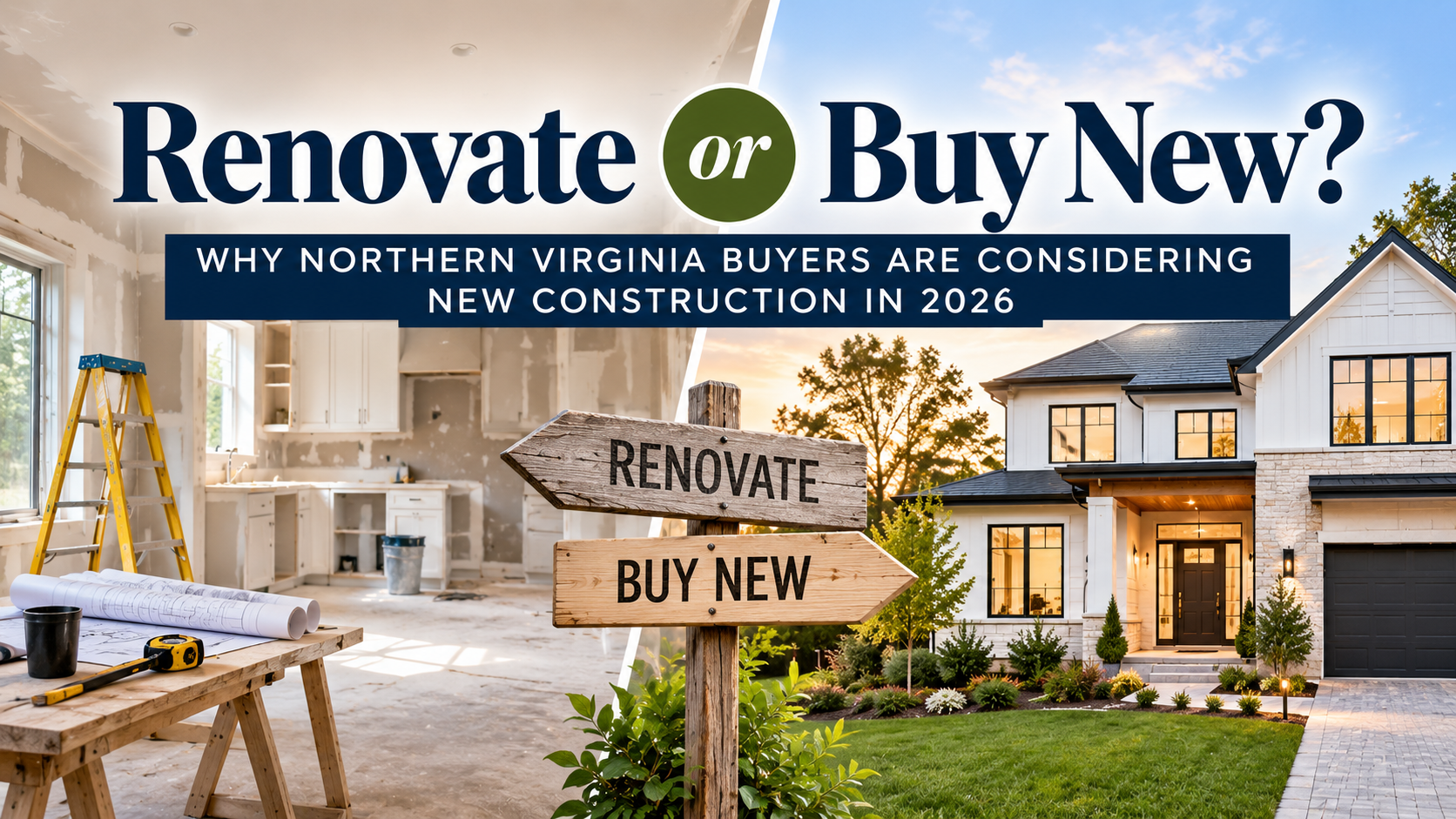 Renovate or Buy New? Why Northern Virginia Buyers Are Considering New Construction in 2026