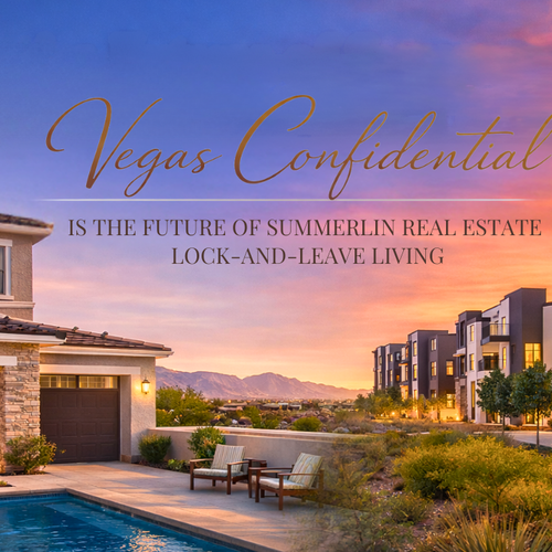 Vegas Confidential by Jennifer Graff: Is The Future Of Summerlin Real Estate Lock-and-leave Living? Inside Dove Rock And The Loughton