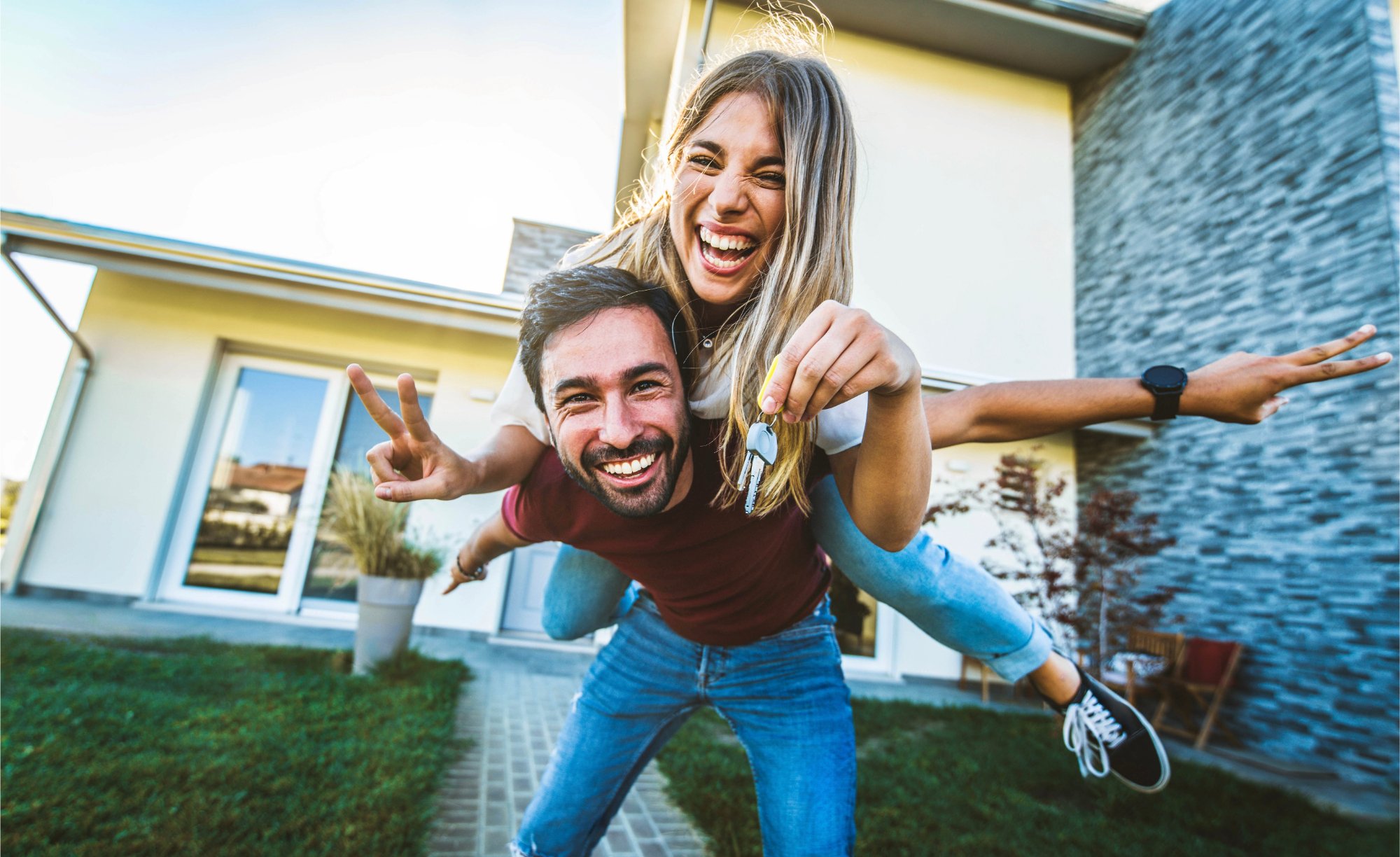 happy couple new home 1