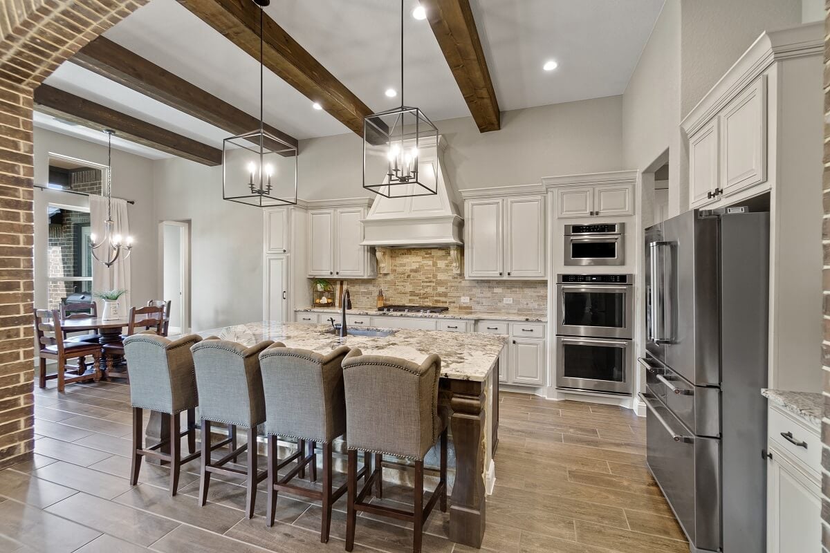 a home kitchen