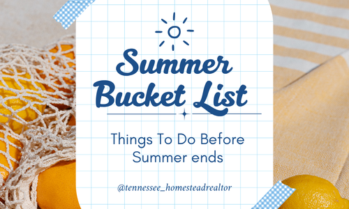 End of Summer Bucket List in Middle Tennessee