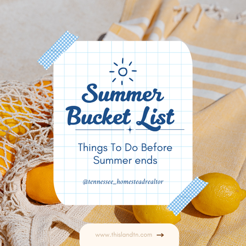 End of Summer Bucket List in Middle Tennessee