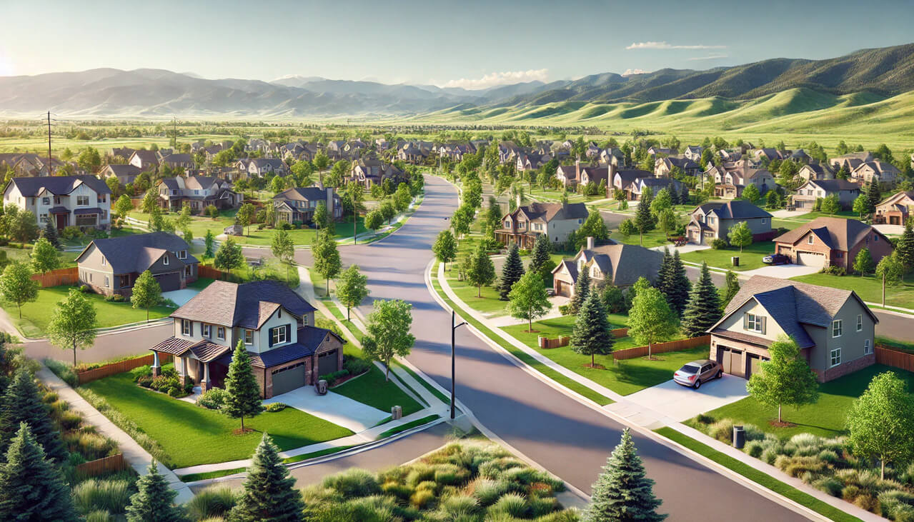 Real Estate in Fort Collins CO Authentic Suburban Homes and Streetscape