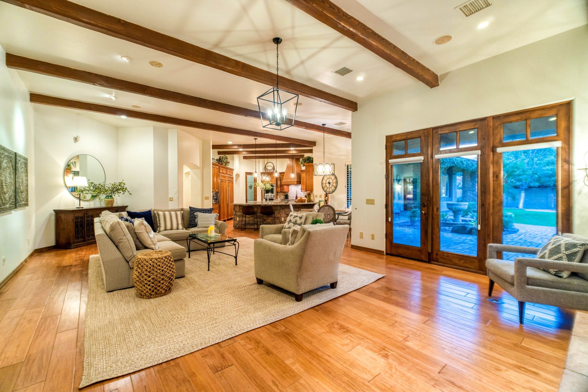bright spacious living room